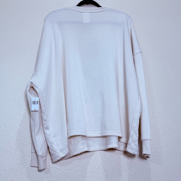 Disneyland Mickey Mouse Embroidered Quilted Pullover Cream Sweatshirt 3X NWT - Picture 6 of 6